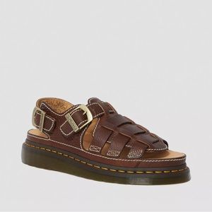 ISO DOC MARTEN 8092 LEATHER FISHERMAN SANDALS WOMENS SIZE 7.5 OR 8